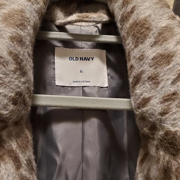 OLD NAVY XL Leopard Print Women's Coat - Picture 5 of 5